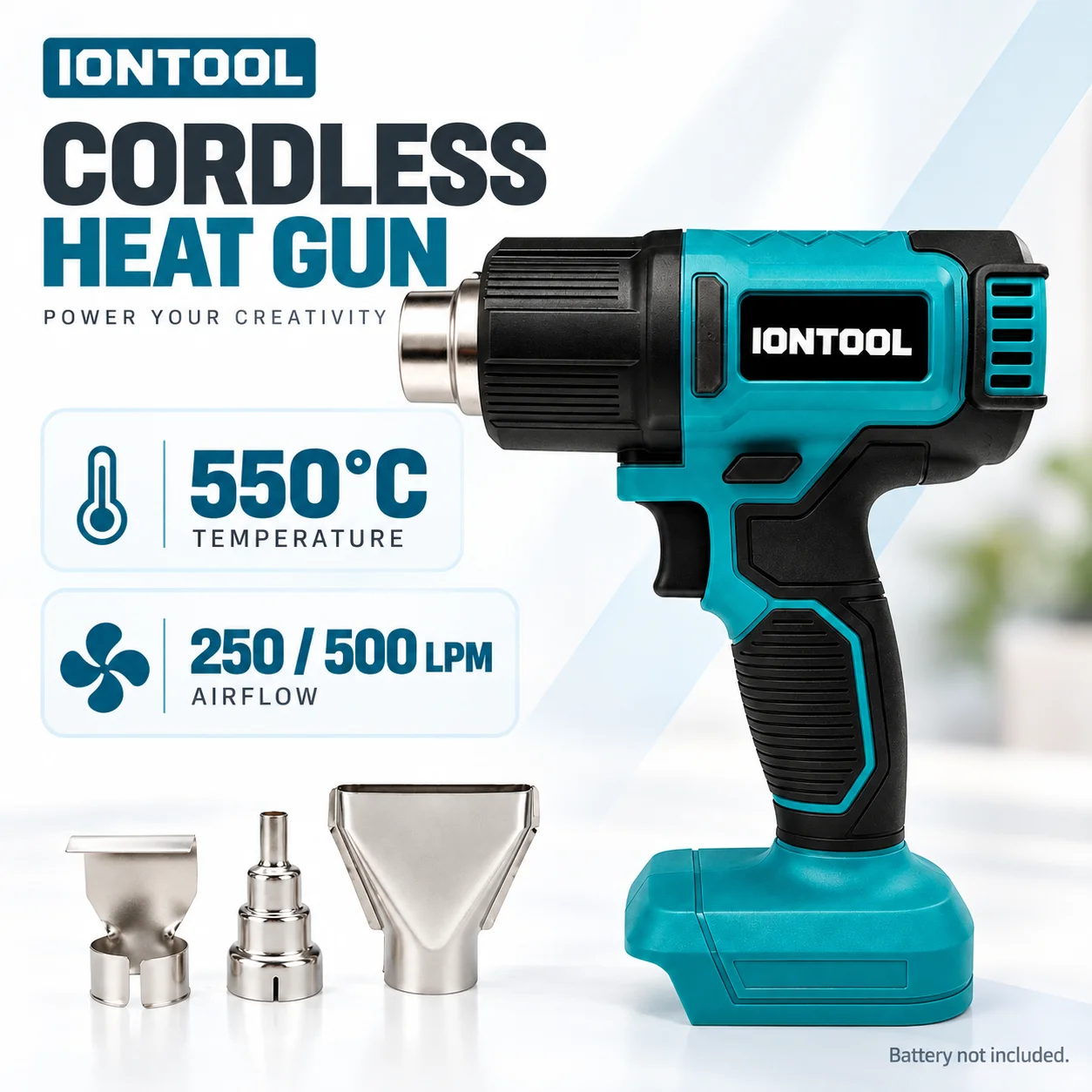 Cordless Heat Gun For Shrink Tubing - Pistolet thermique sans fil IONTOOL 550