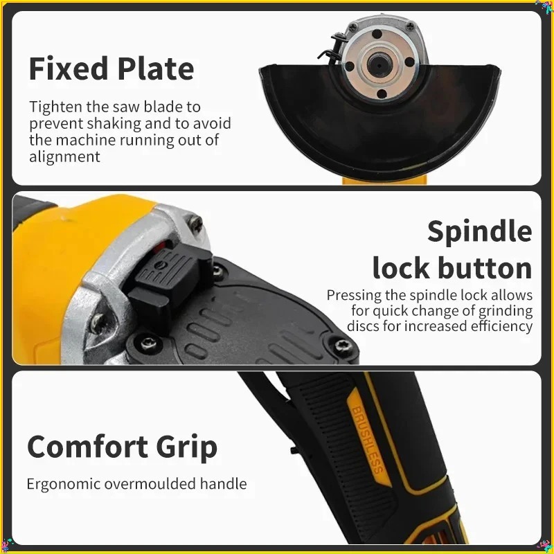 Meuleuse d'angle Dewalt 125 mm - Brushless Angle Grinder Battery Powered avis et prix