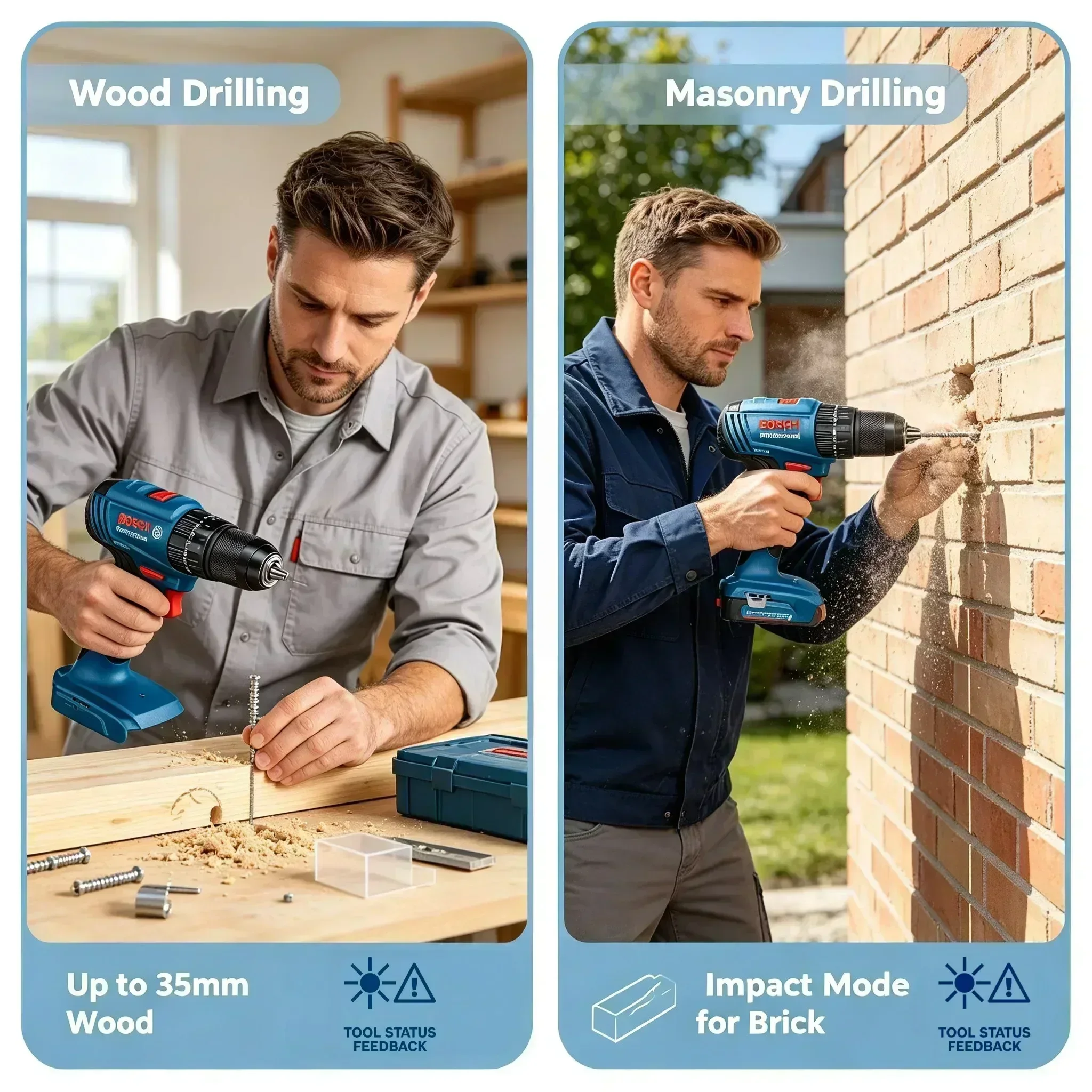 Perceuse à percussion sans fil - Brushless Cordless Electric Drill 18V avis et prix