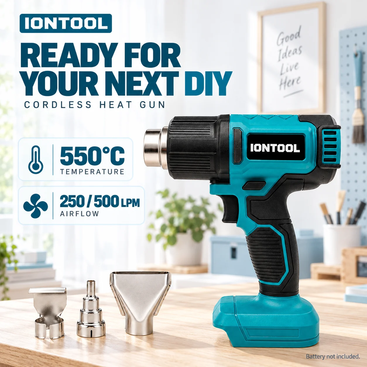 IONTOOL 550 ℃   Pistolet therm - Cordless Heat Gun For Shrink Tubing avis et prix