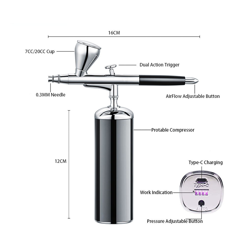 Kit de compresseur d'aérograph - Airbrush Kit With Mini Compressor avis et prix