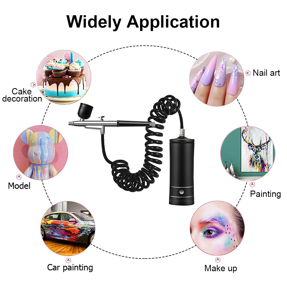 Aérographe à ongles avec compr - Airbrush Kit With Mini Compressor avis et prix