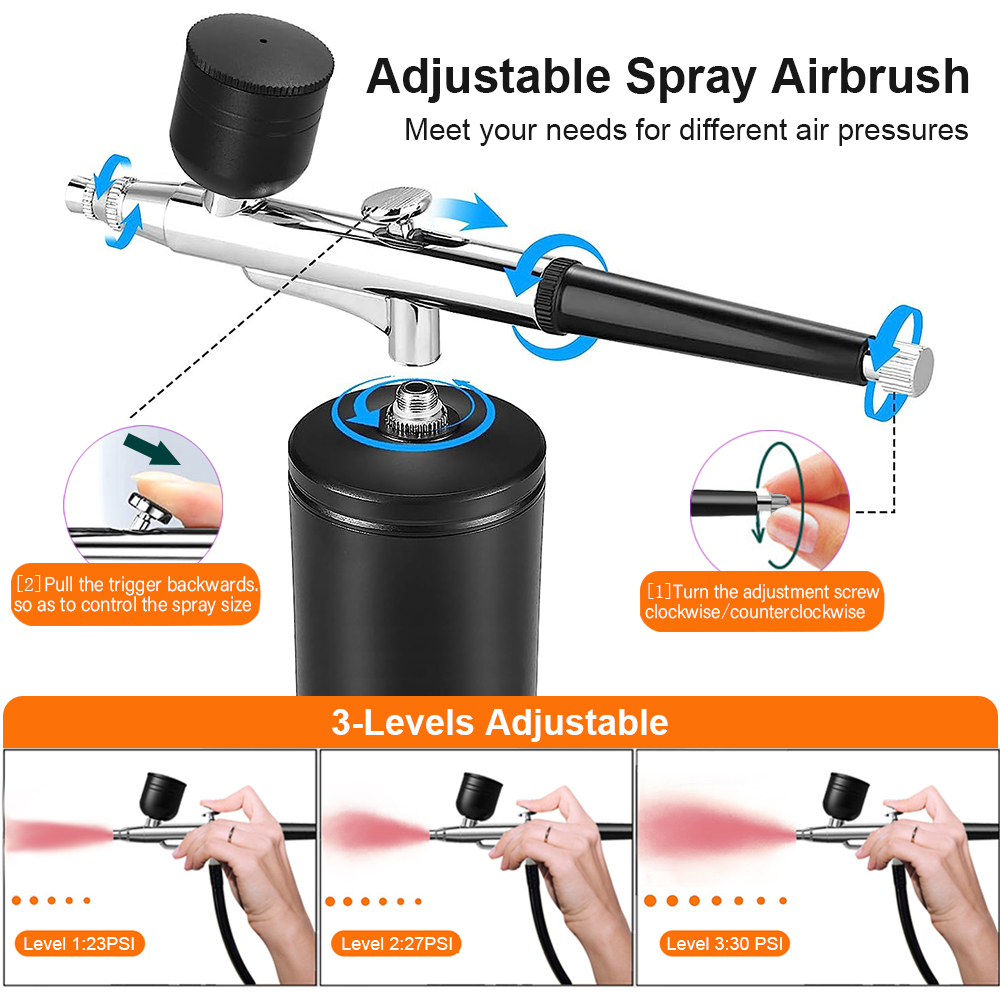 Aérographe à ongles avec compr - Airbrush Kit With Mini Compressor avis et prix