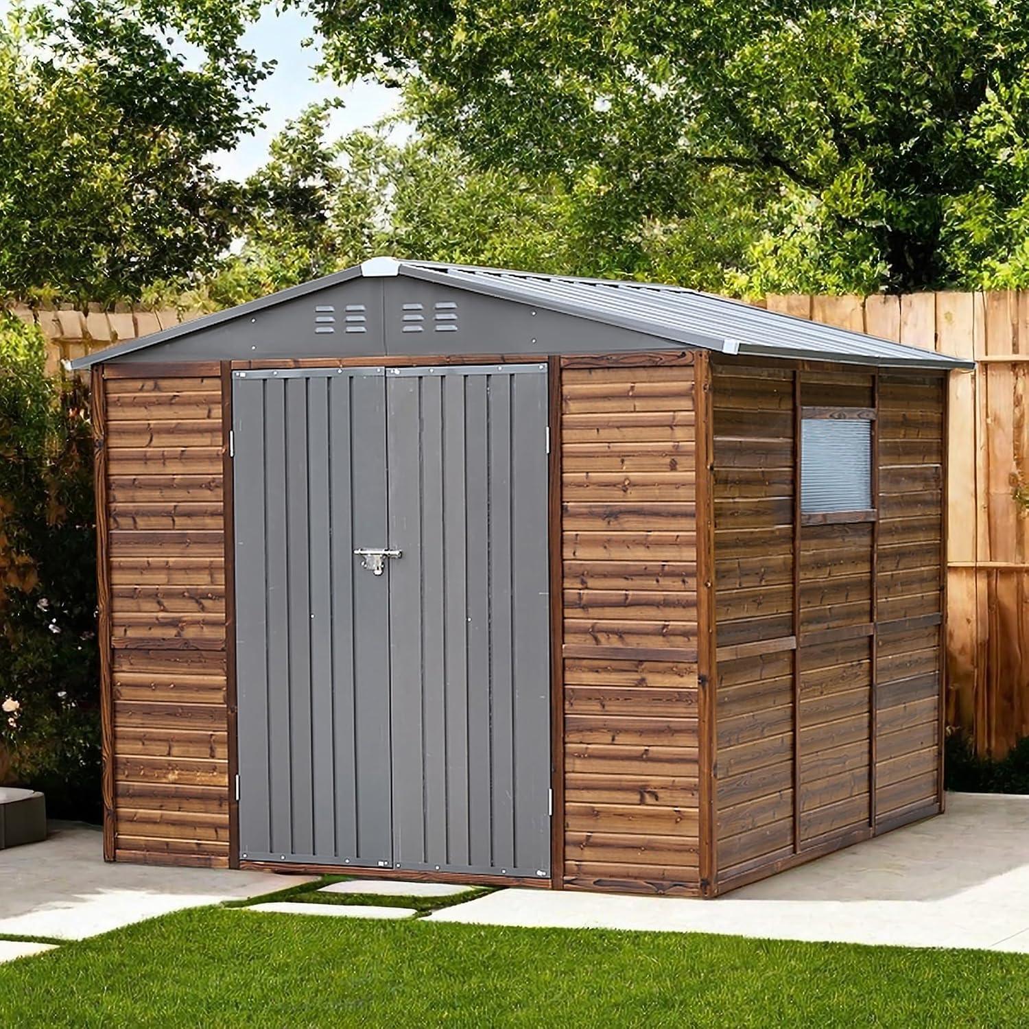 Abri de jardin extérieur 8x8 p - Garden Tools avis et prix