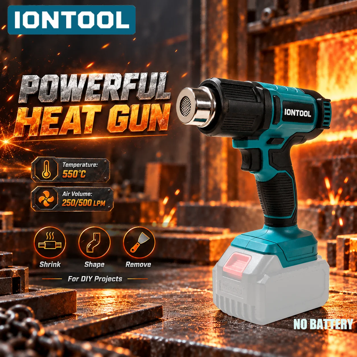 Pistolet thermique sans fil IO - Cordless Heat Gun For Shrink Tubing avis et prix