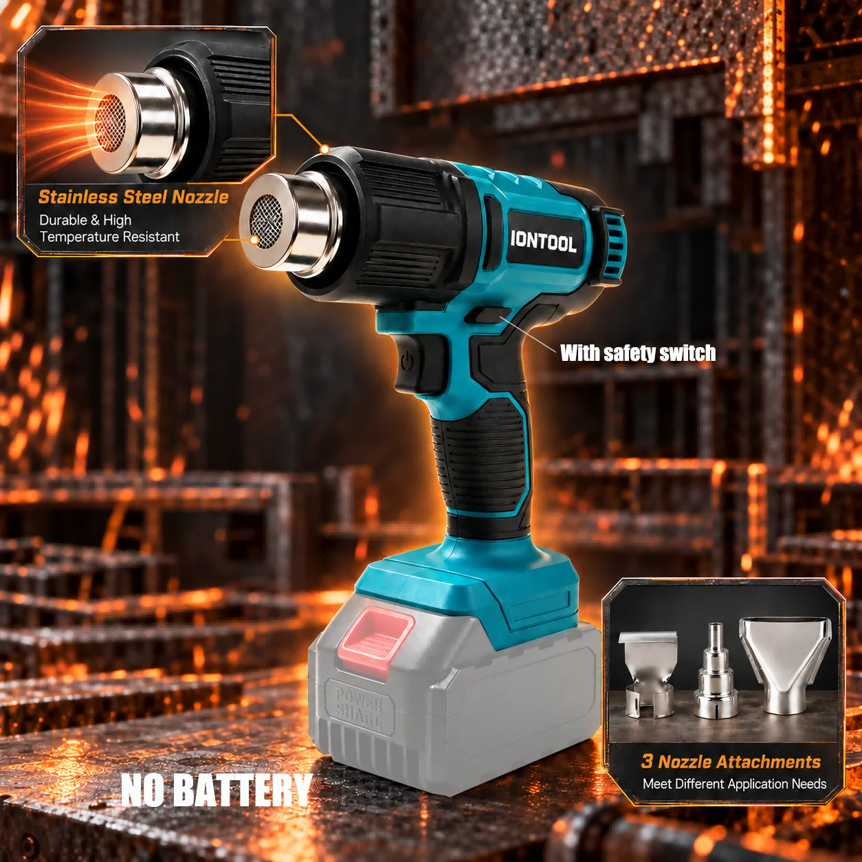 Pistolet thermique sans fil IO - Cordless Heat Gun For Shrink Tubing avis et prix