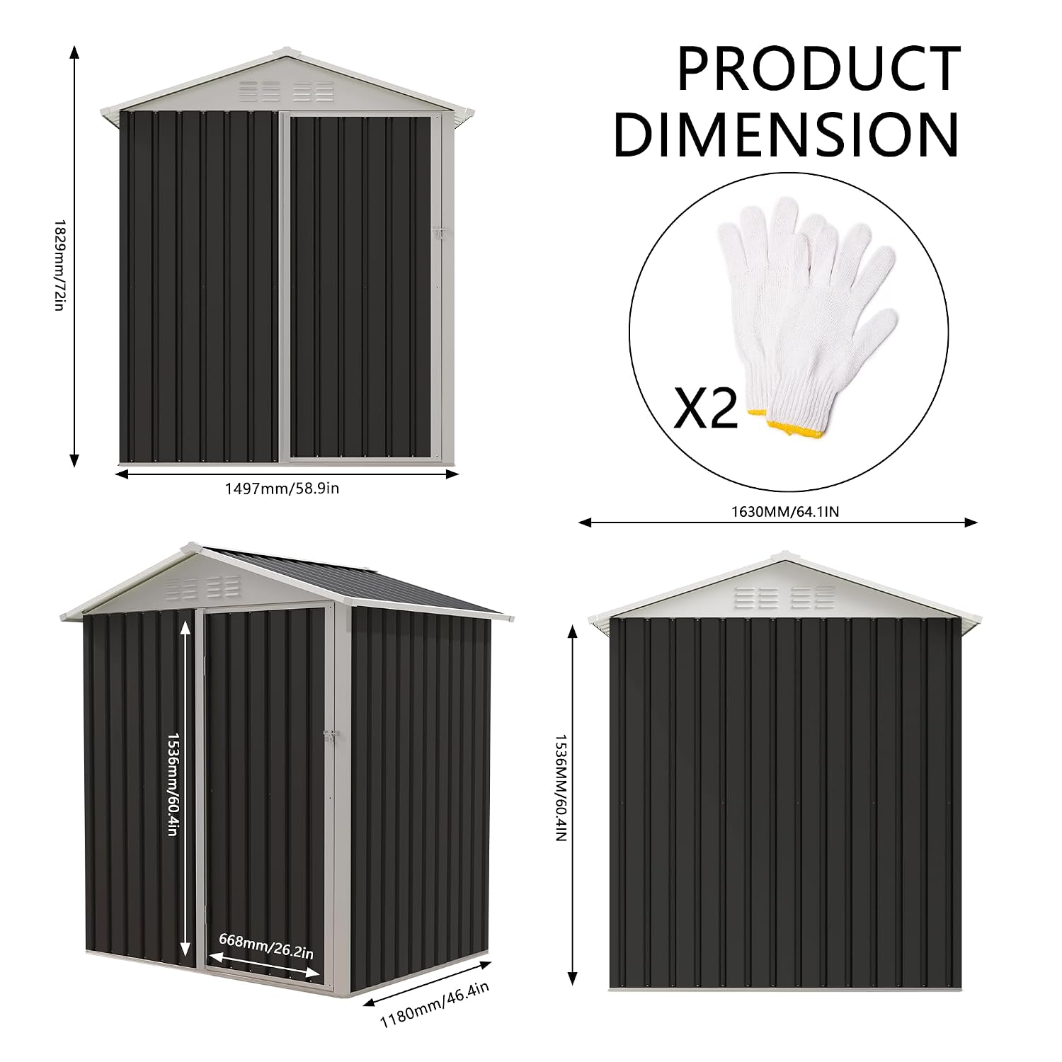 Abri de rangement extérieur en - Garden Tools avis et prix