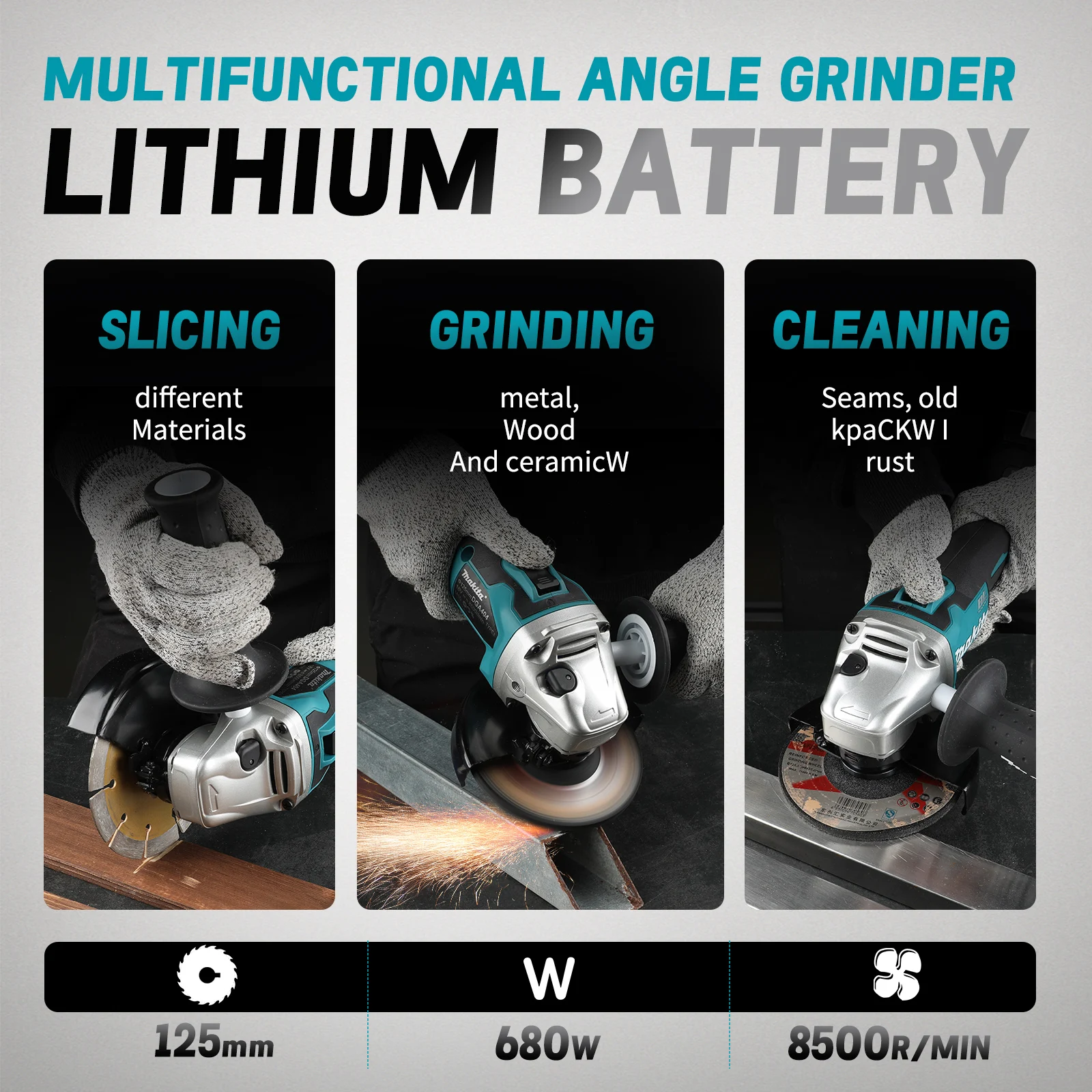 Meuleuse d'angle électrique sa - Brushless Angle Grinder Battery Powered avis et prix