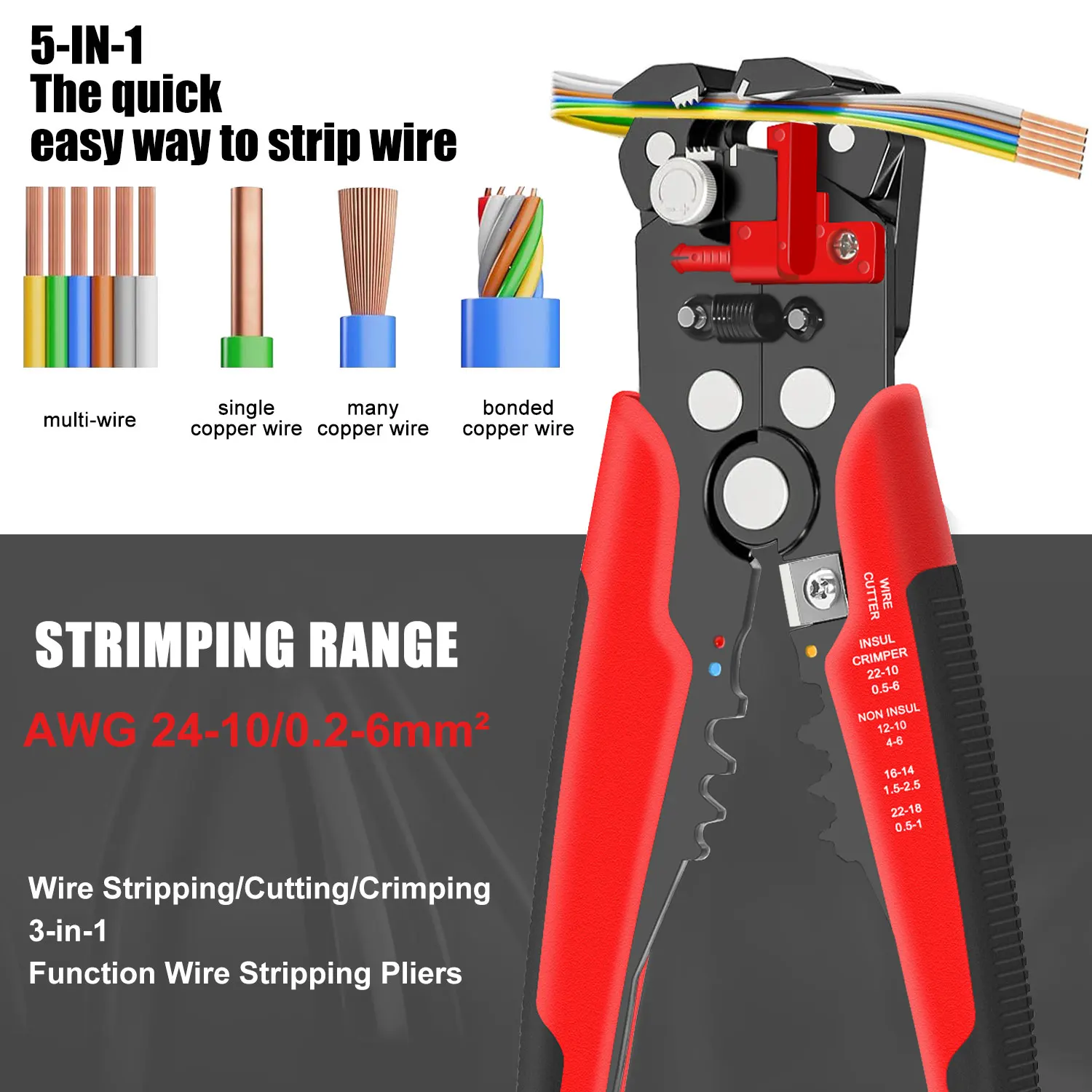 Pince à dénuder auto-ajustable - Automatic Wire Stripper Cutter avis et prix